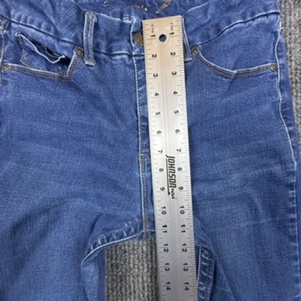 Seven7 Women's High-Rise Tummyless Slim Bootcut Jeans Denim Size 12 London Wash - Picture 5 of 14